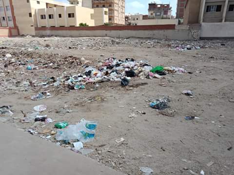 القمامة بشوارع مدينة الدلنجات  (1)