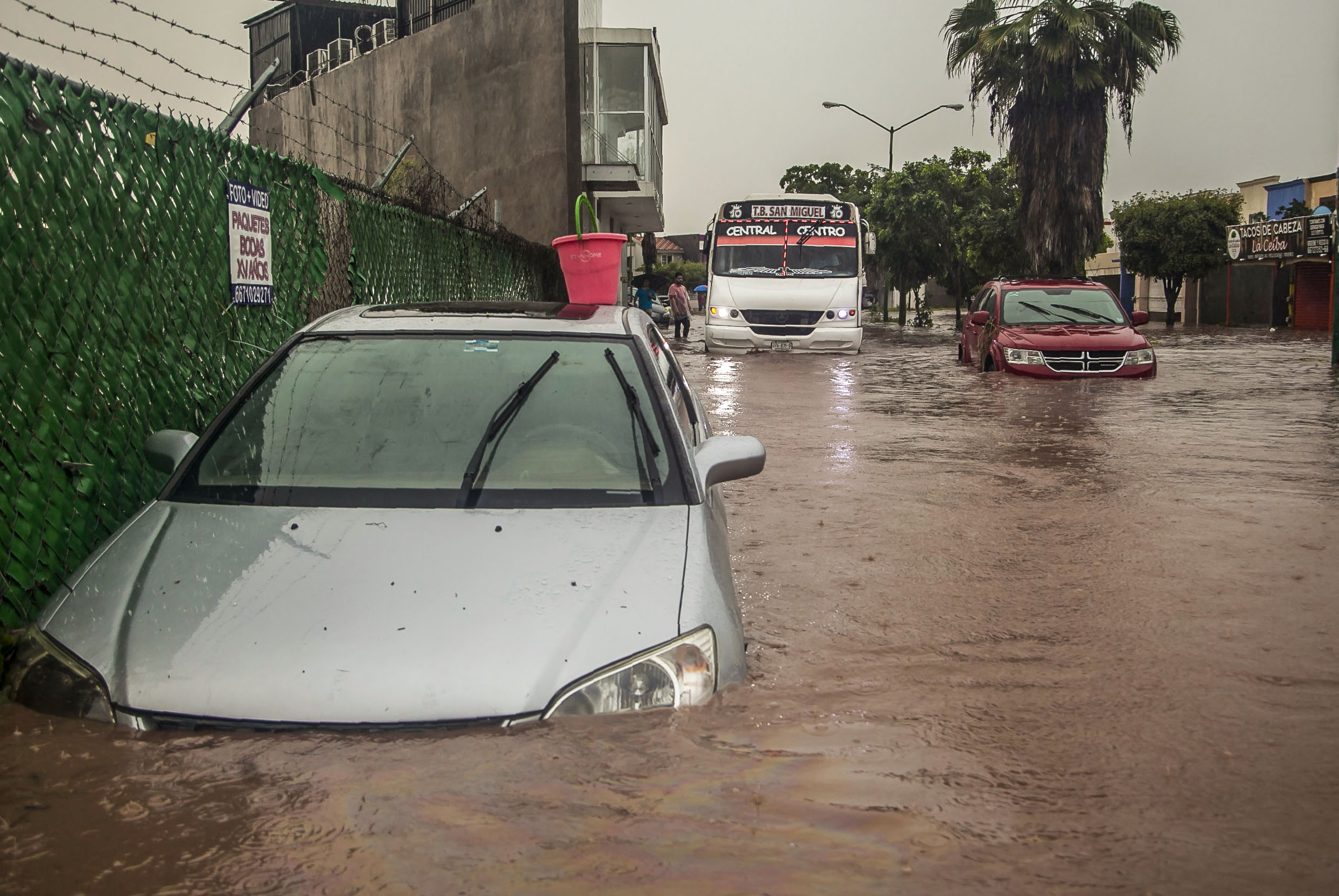 الفيضانات تغمر شوارع المكسيك 