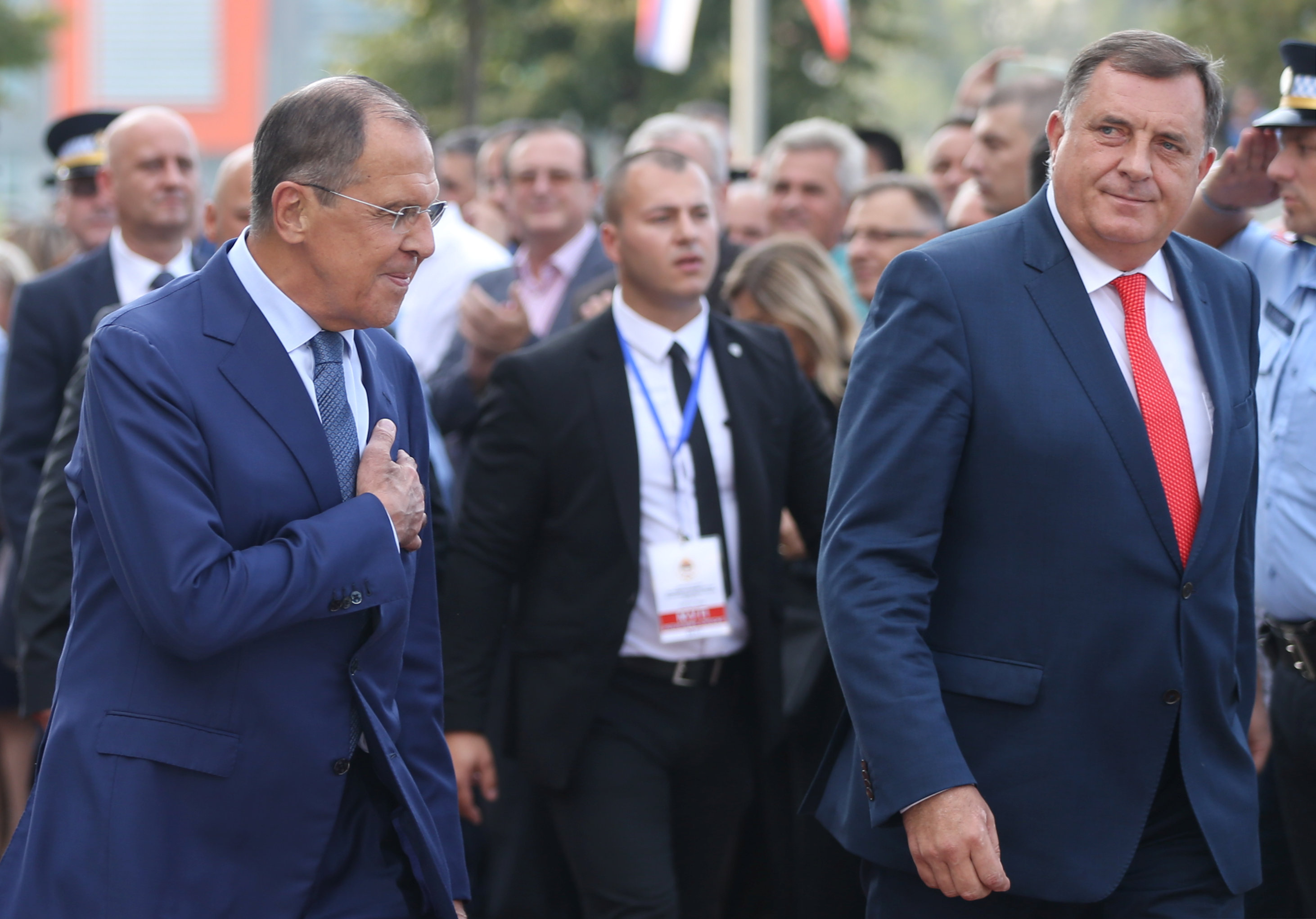 رئيس جمهورية البوسنة يستقبل وزير الخارجية الروسي سيرجي لافروف فى بانيالوكا
