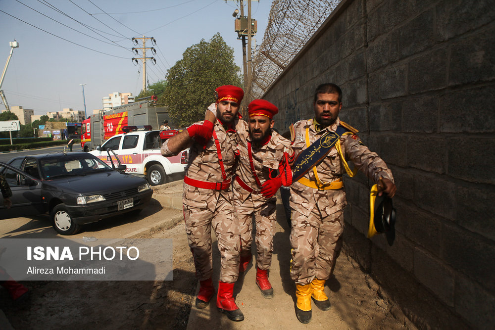 خلال الهجوم عسكريين ايرانيين