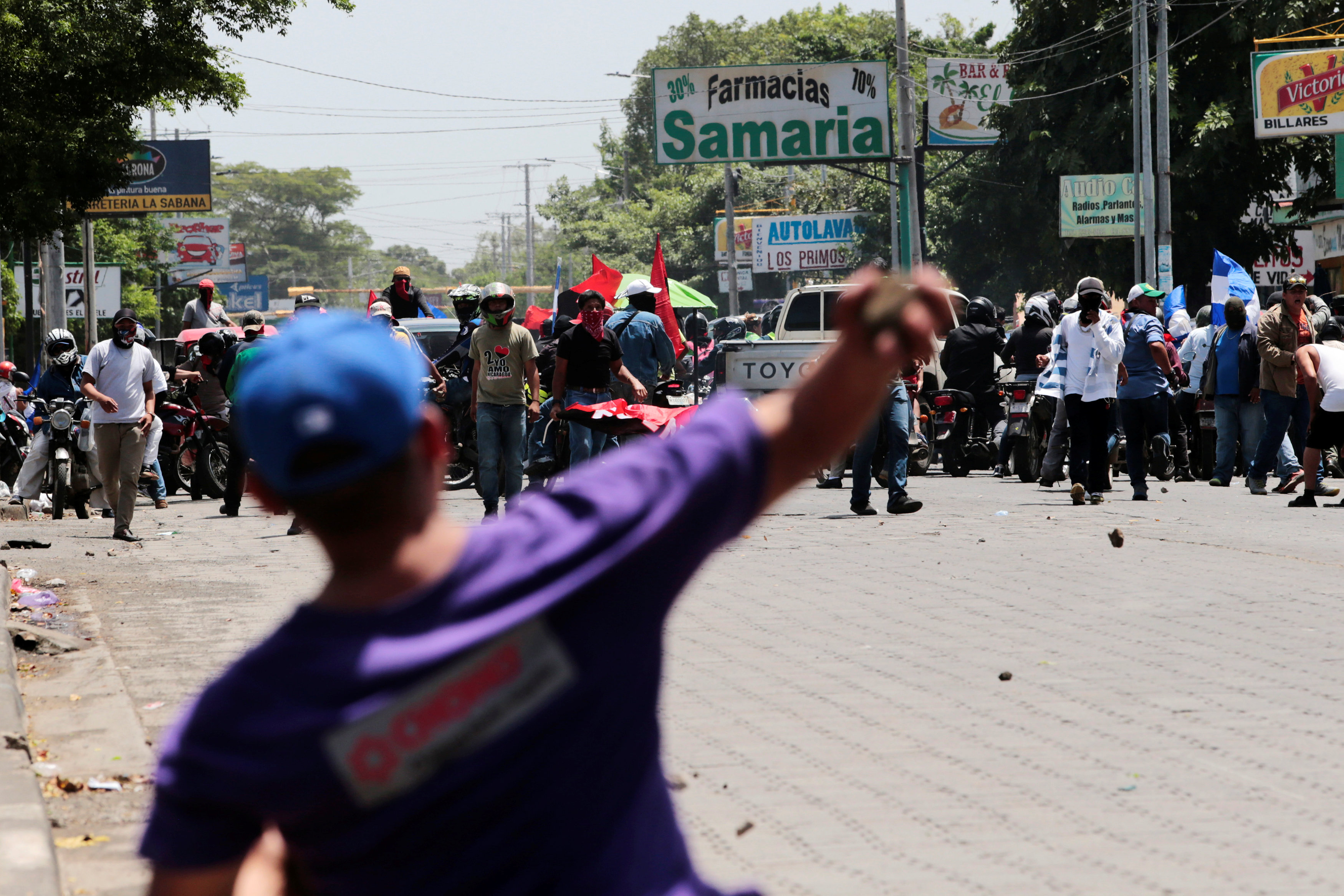 شتباكات بين الشرطة ومتظاهرين فى نيكاراجوا