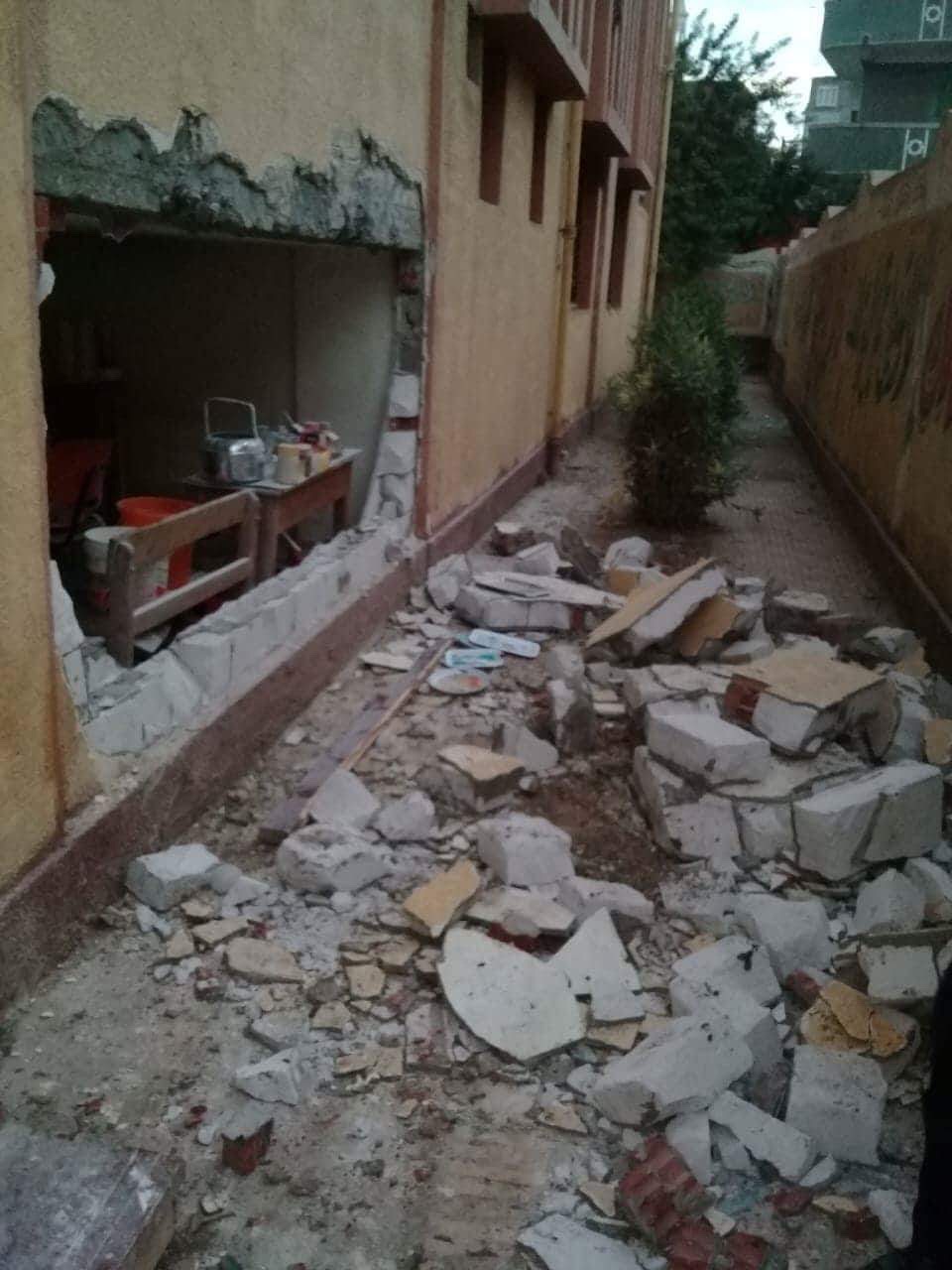 انفجار اسطوانة بوتاجاز داخل مدرسة (2)