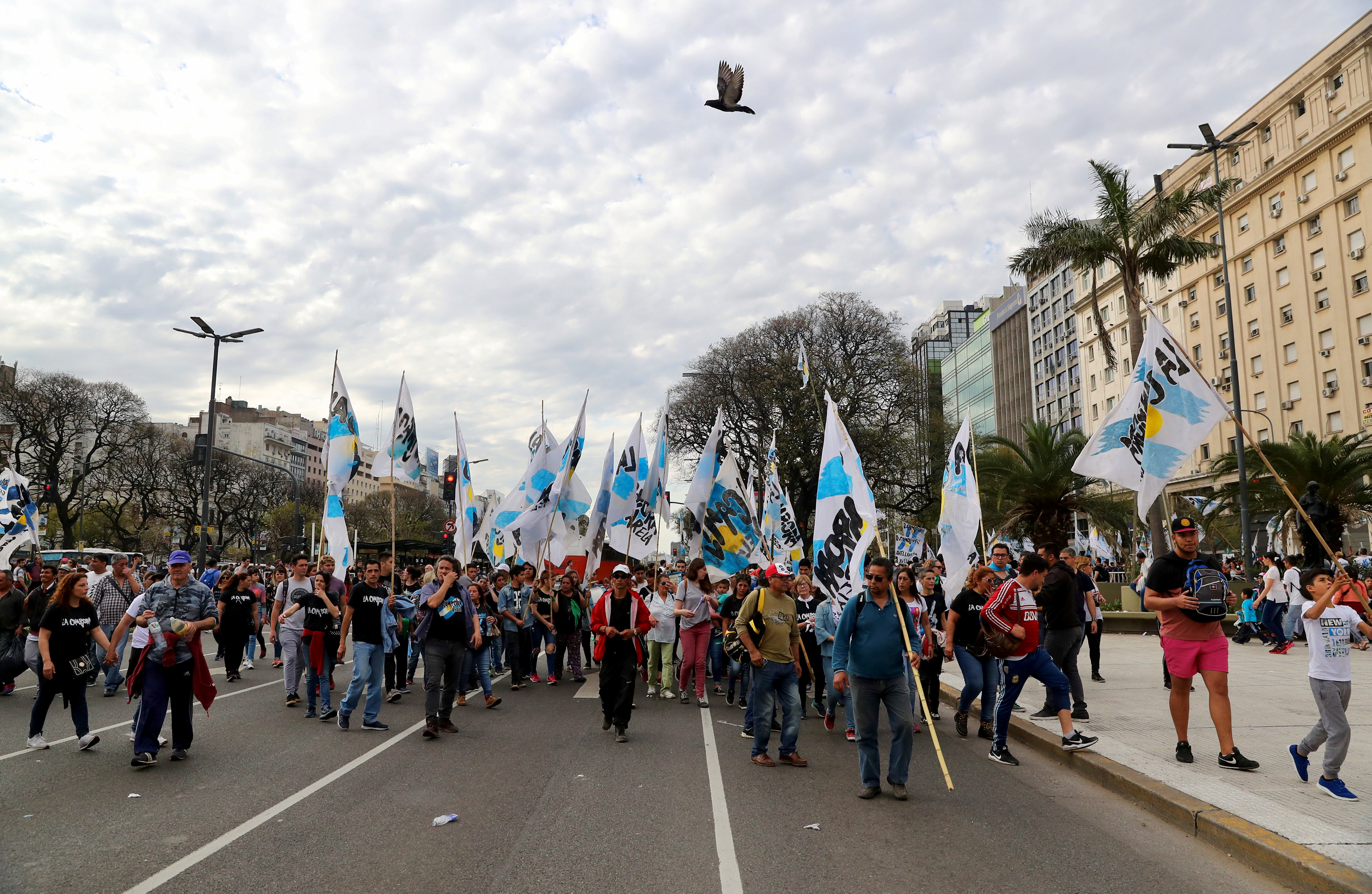 جانب من الاحتجاجات فى الأرجنتين 