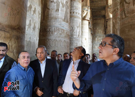 مصطفى مدبولى رئيس الوزراء زيارة معبد دندر قنا  (6)