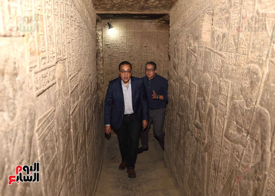 مصطفى مدبولى رئيس الوزراء زيارة معبد دندر قنا  (7)