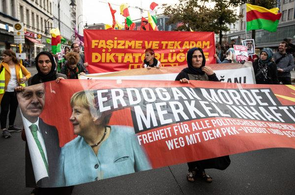 مظاهرات معارضة لزيارة اردوغان لألمانيا