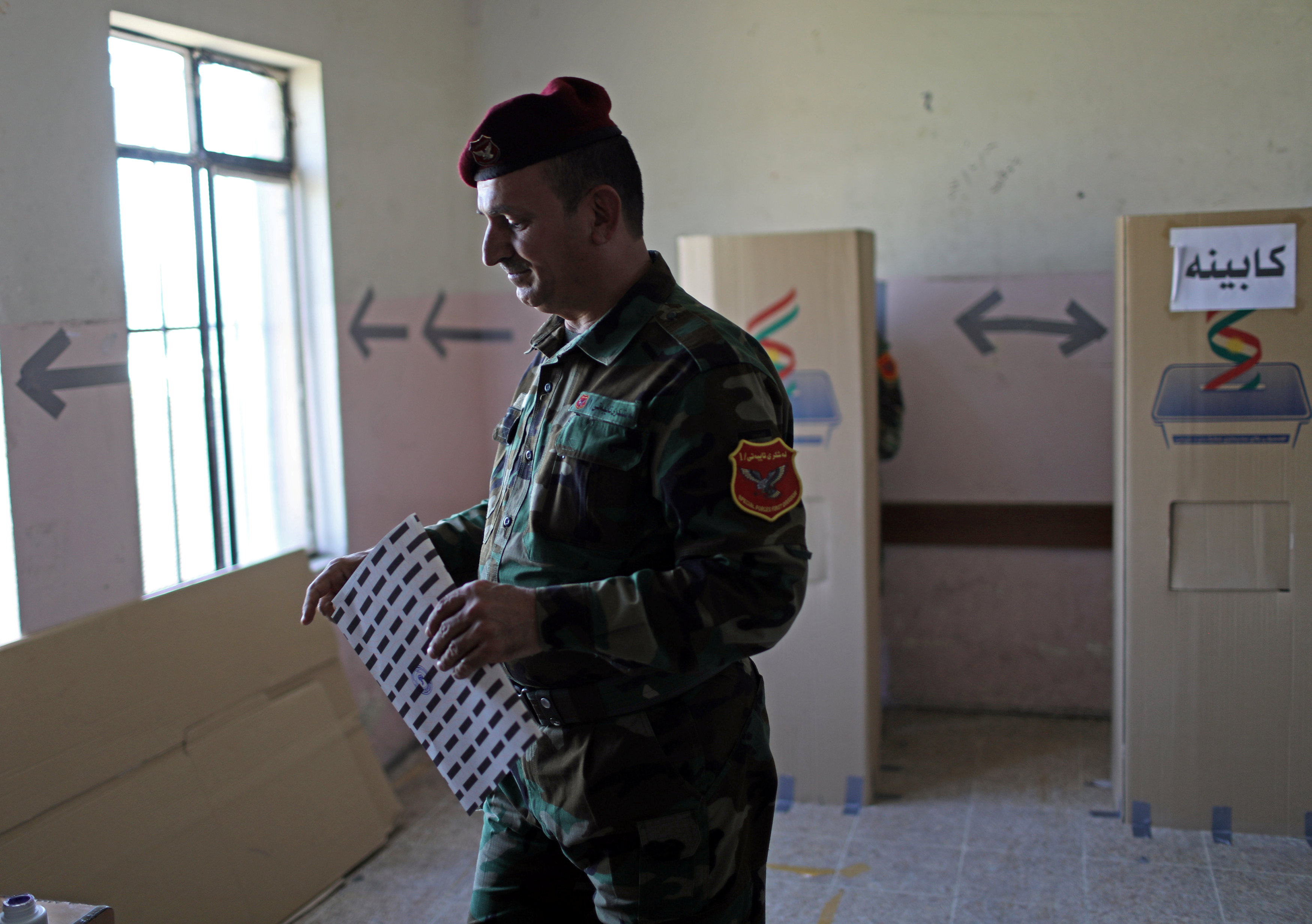 العسكرية الكردية حاضرة بقوة فى الالنتخابات البرلمانية