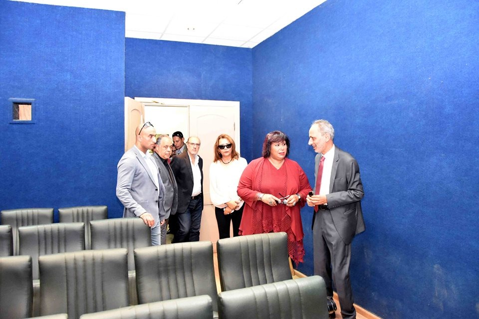 وزير الثقافة تتفقد مبنى معهد السينما الجديد  (2)