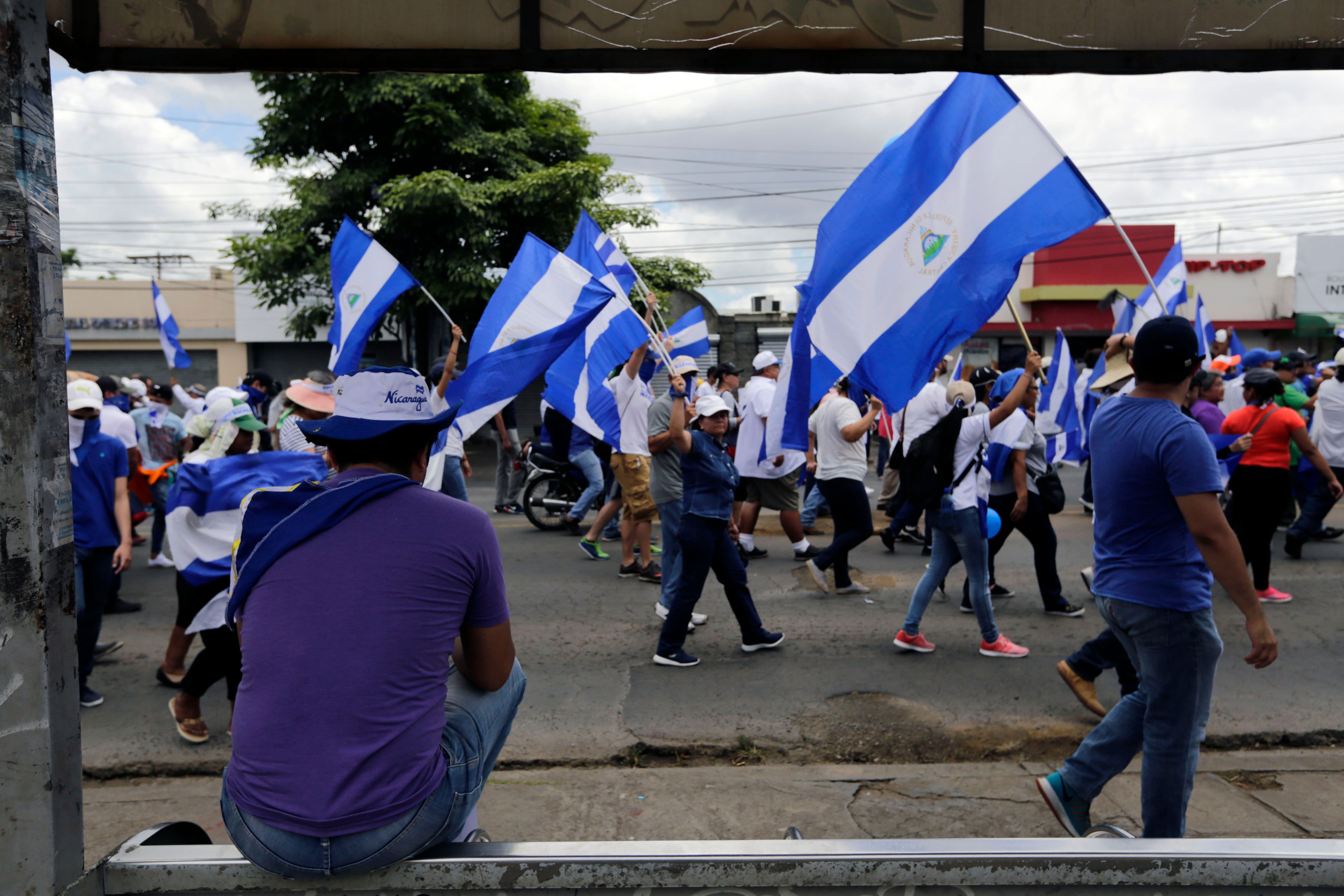 مسيرة ضد الرئيس فى نيكاراجوا