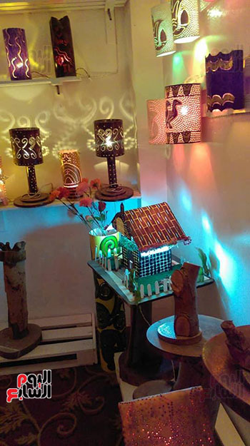   تحف فنية مصنوعة بأيادي الفنان محمد الشولي