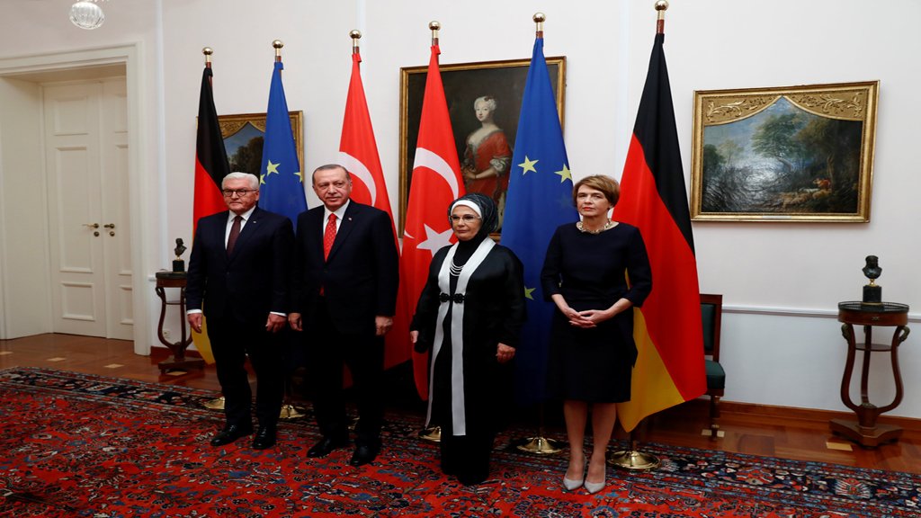 الرئيس التركي أردوغان في ضيافة الرئيس الألماني شتاينماير