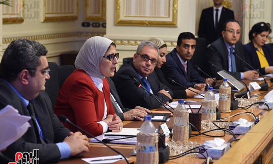   الدكتورة هالة زايد، وزيرة الصحة، إطلاق مبادرة رئيس الجمهورية (4)
