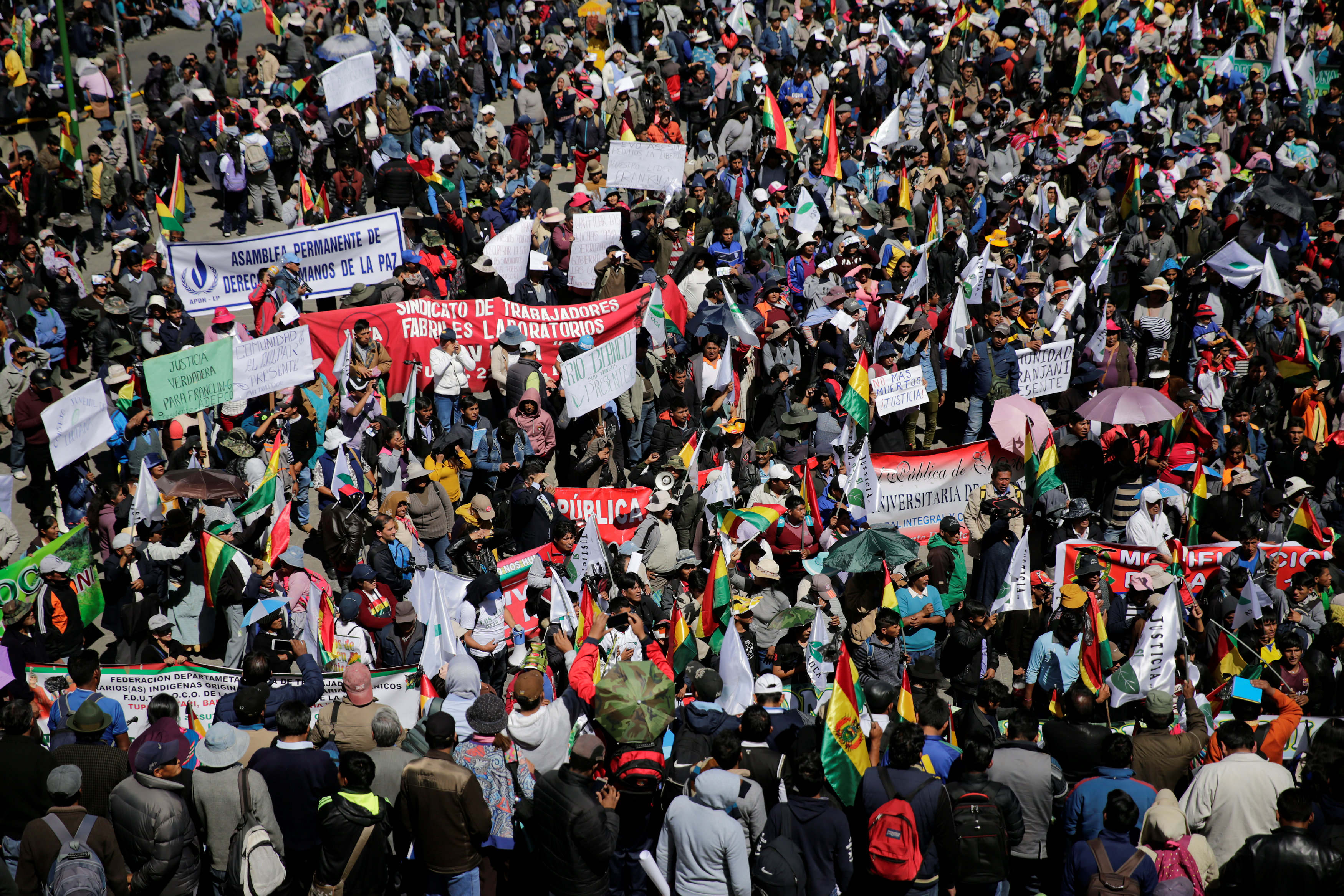 مظاهرات بوليفيا 
