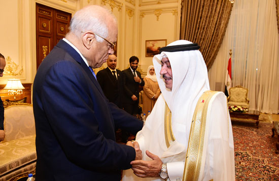 على عبدالعال ورئيس مجلس النواب البحرينى (1)