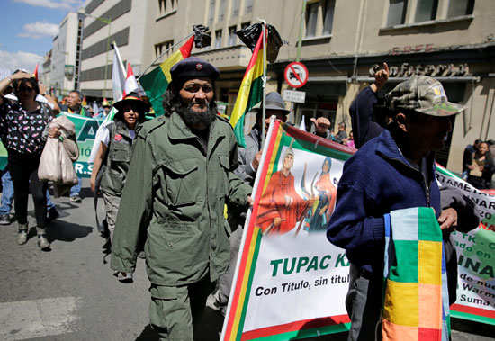 مظاهرات بوليفيا بعد قتل مزارع 