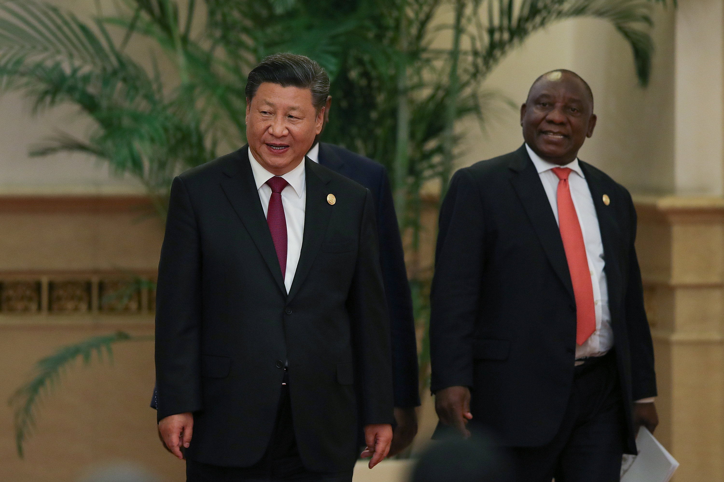 رئيس الصين ورئيس جنوب افريقيا