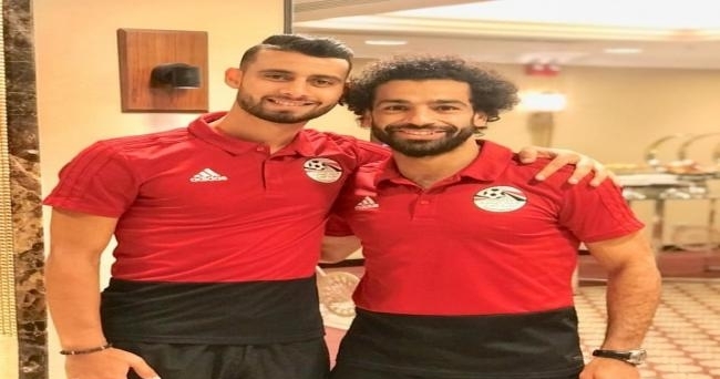 باهر المحمدى مع محمد صلاح