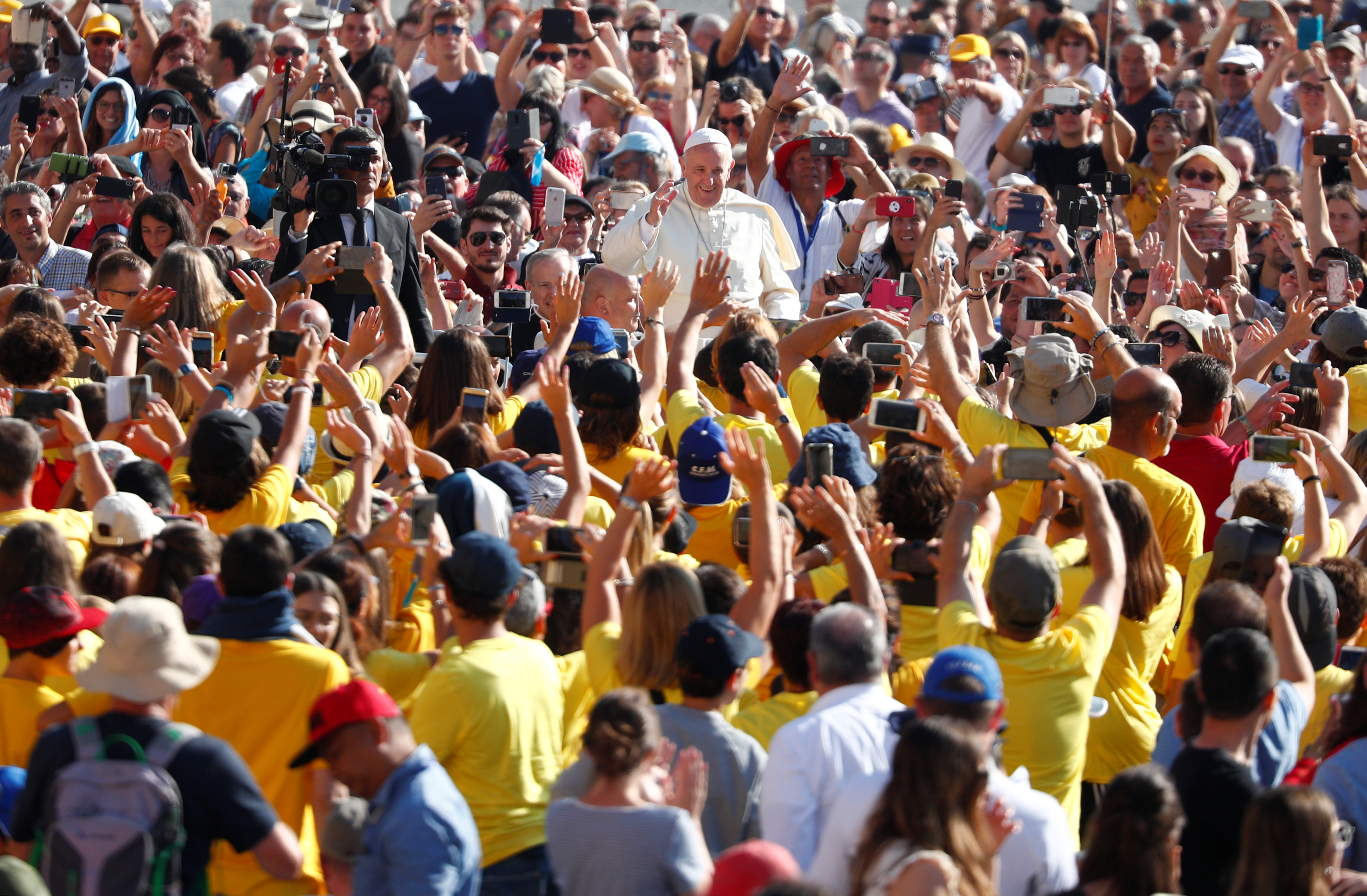 استقبال البابا فرنسيس