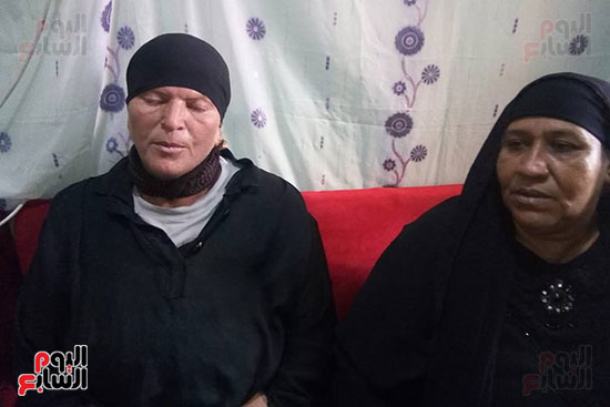 زوجة المجني عليه وشقيقته يرويان الحادث زوجة المجني عليه وشقيقته يرويان الحادث