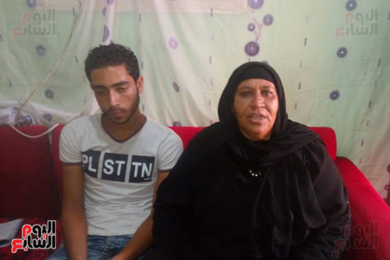 -زوجة المجني عليه فرحي السيد كان بعد اسبوع من الحادث -زوجة المجني عليه فرحي السيد كان بعد اسبوع من الحادث