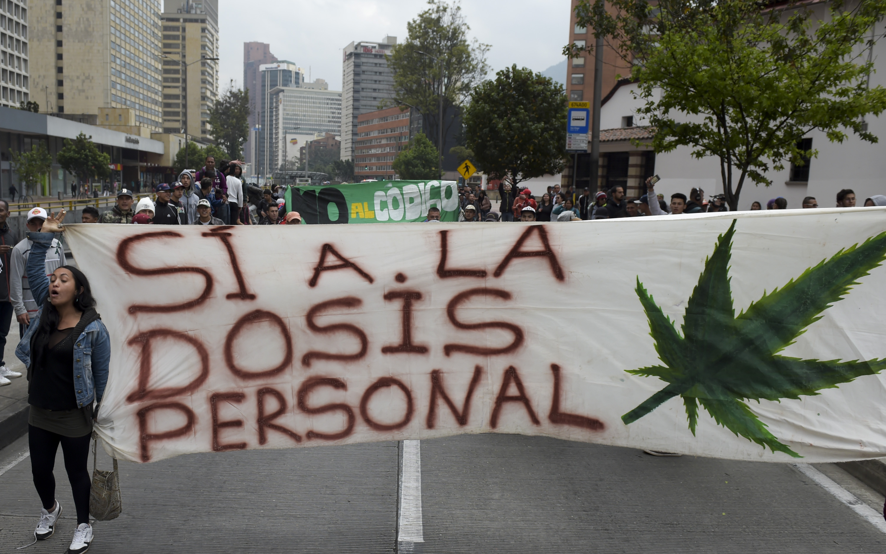 مظاهرات فى شوارع كولومبيا