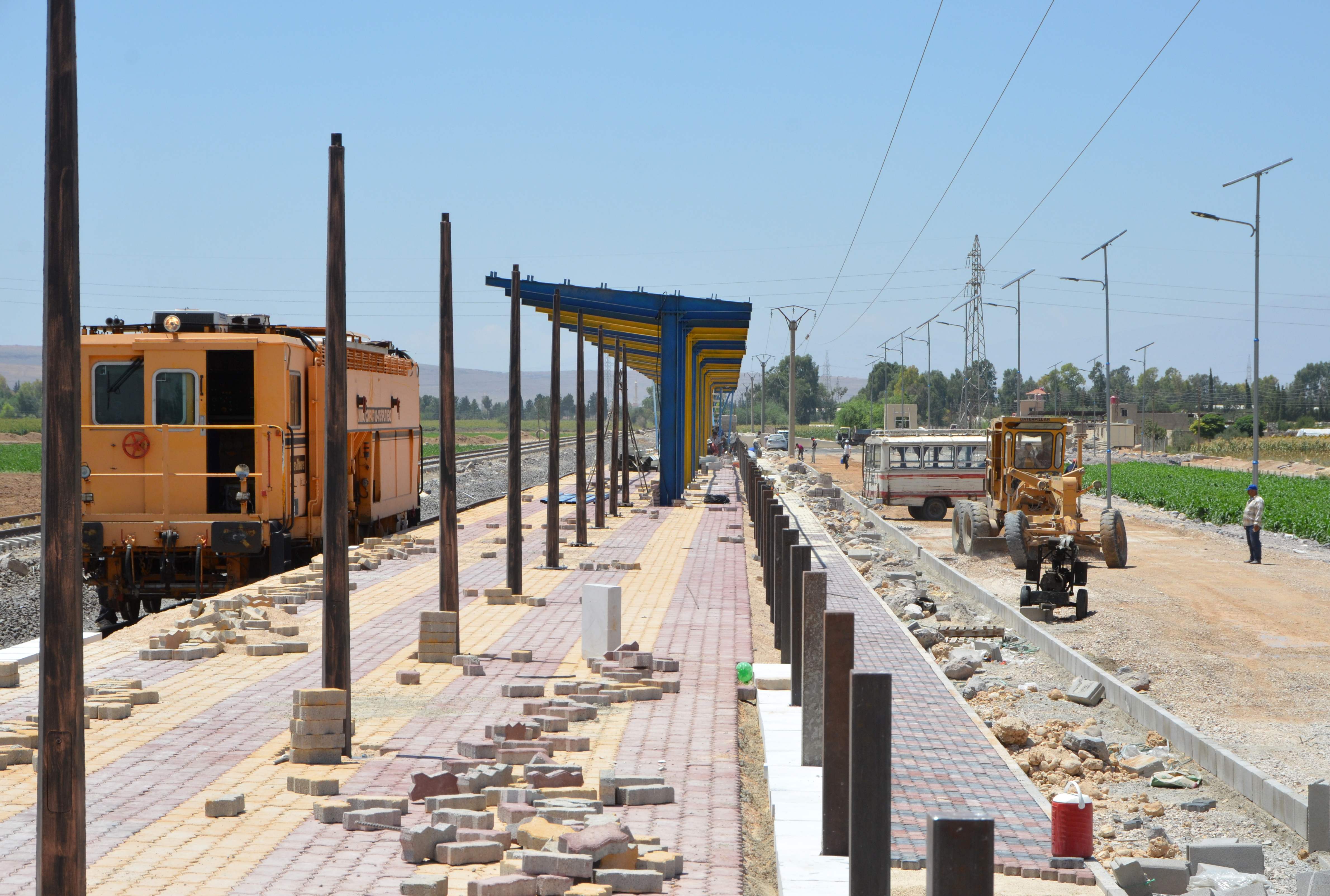 سوريا تعيد بناء شبكة السكك الحديد