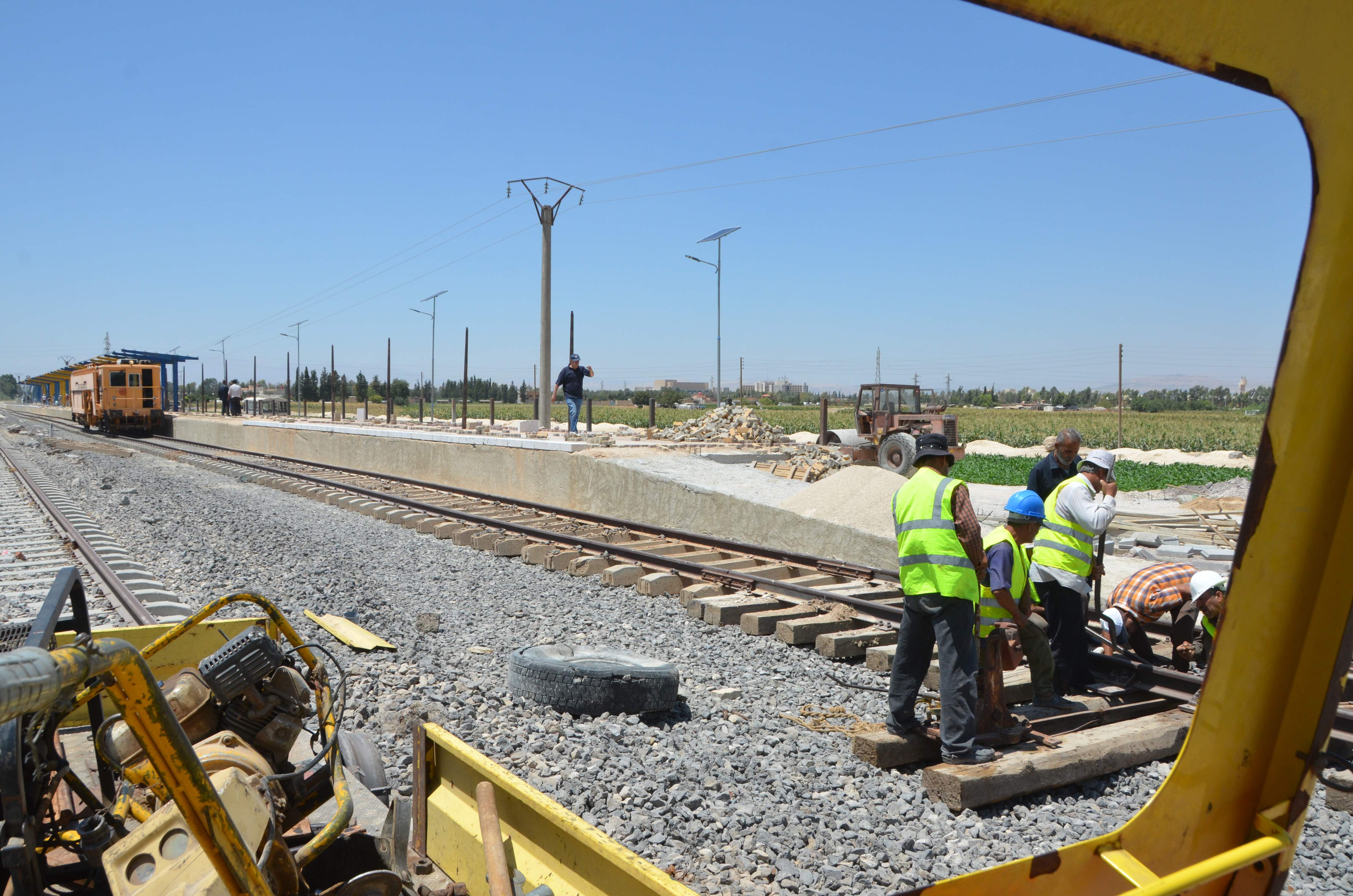 سوريا تعيد بناء شبكة السكك الحديد
