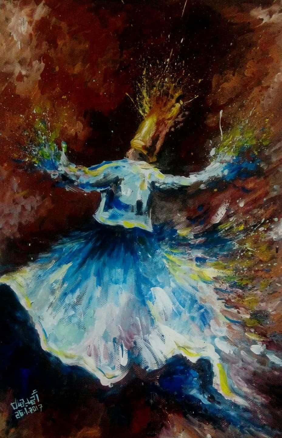 قارئ يشارك بمجموعة لوحات المولوية المصرية والرسم على الحوائط والأسقف اليوم السابع