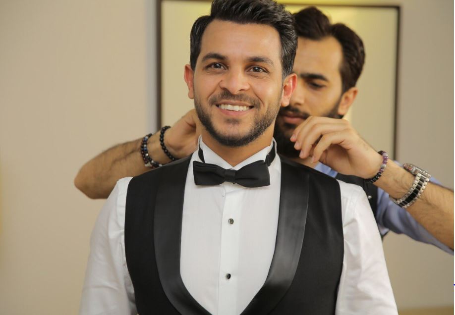 محمد رشاد خلال حفل زفافه