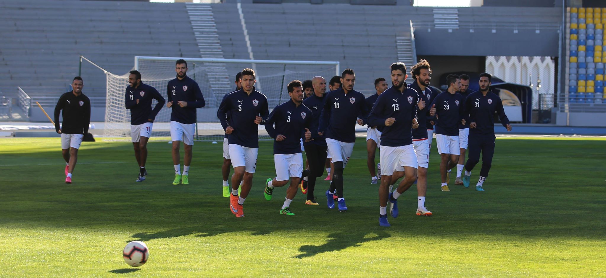 الزمالك يخوض مرانه الأخير استعدادا لمباراة الذهاب