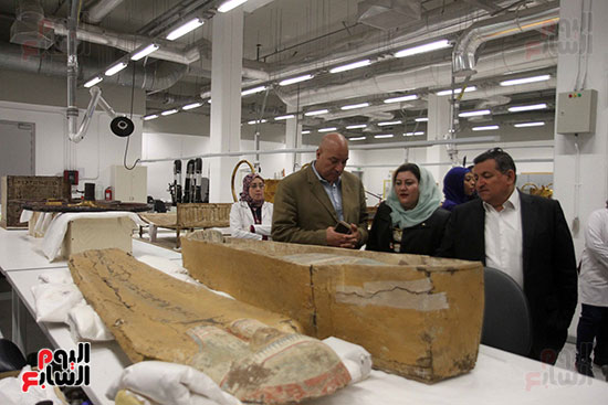 جولة لجنة الثقافة والإعلام والآثار بالبرلمان للمتحف المصري الكبير (38)