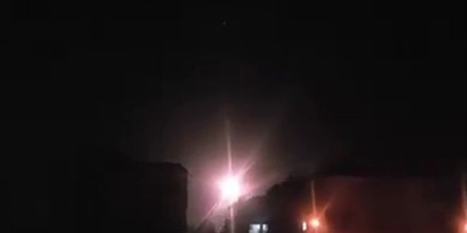 جانب من القصف السورى على دمشق جانب من القصف السورى على دمشق