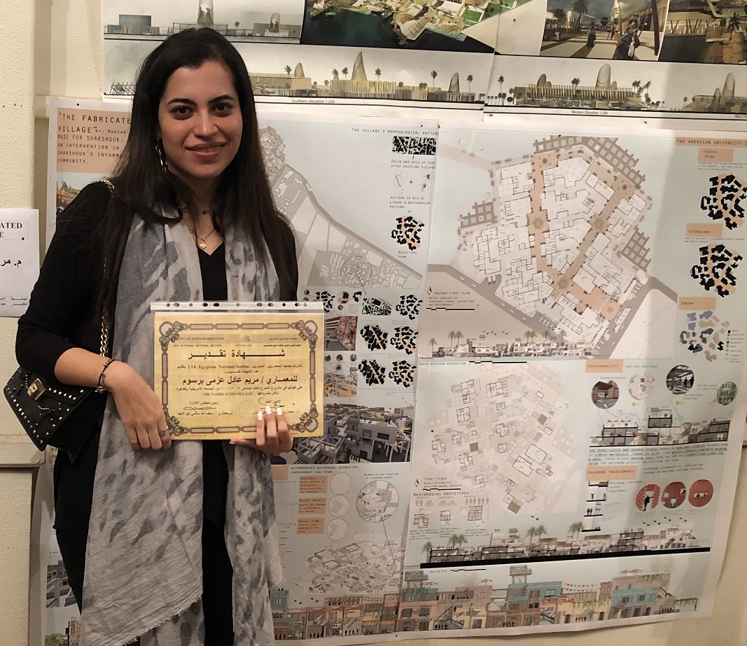 فوز مشروع تخرج بالهندسة المعمارية بالجامعة الأمريكية بالقاهرة بجائزة جمعية المهندسين المعماريين المصريين (5)