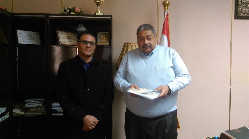 ماجد عبد المجيد وعادل حسن زكى، رئيس مجلس إدارة شركة الصرف الصحى بالقاهرة