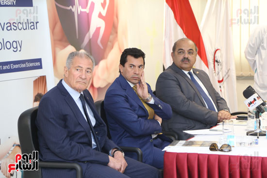 مؤتمر صحفي لمستشفى وادي النيل بحضور وزير الرياضة  (12)