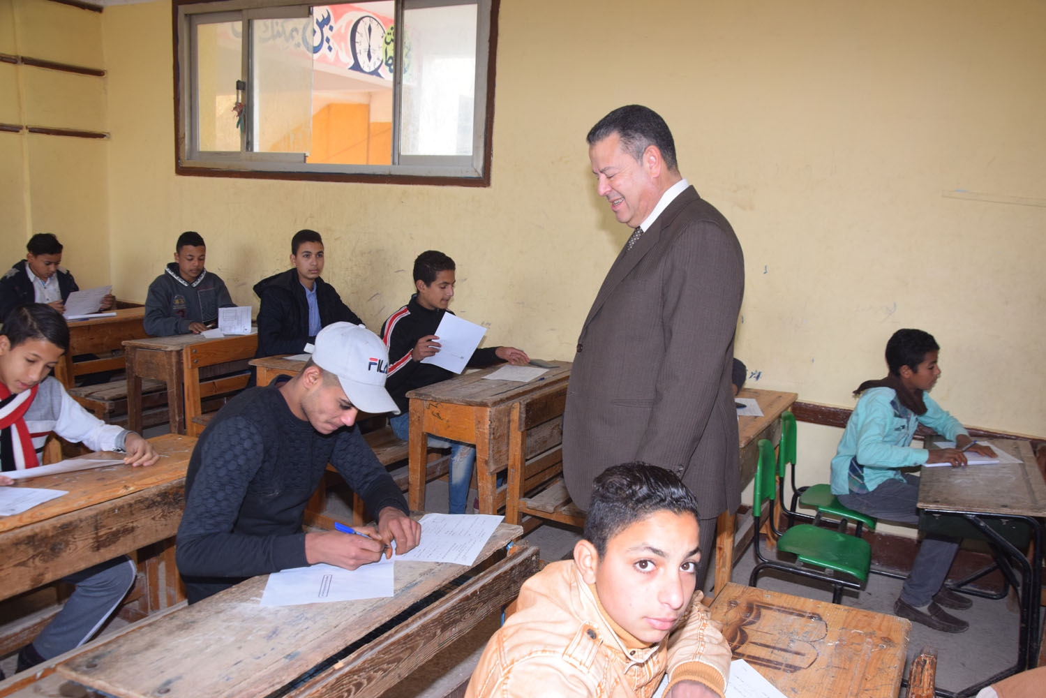 جولة محافظة بنى سويف على لجان الامتحانات (2)
