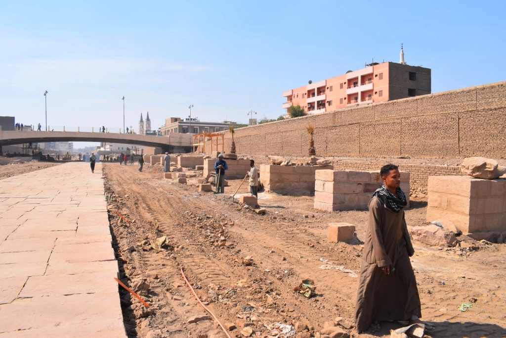 هل يشهد عام 2019 إنتهاء العمل وإفتتاح مشروع طريق الكباش الفرعوني (12)