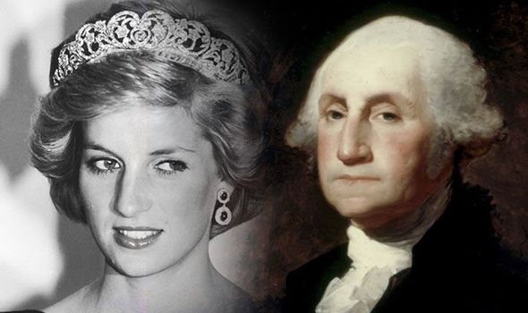 الأميرة ديانا والرئيس الأمريكى جورج واشنطن