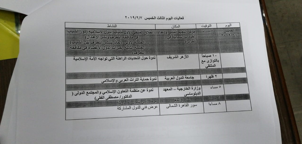 فاعليات المهرجان الثقافى والفنى لمنظمة التعاون الإسلامى (2)