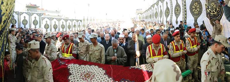 جنازة شهيد سيناء بمشاركة محافظ كفر الشيخ (2)