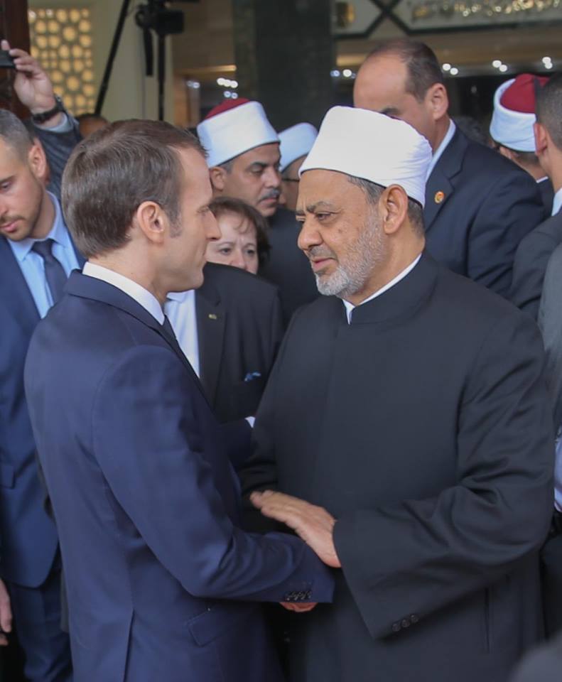 الإمام الأكبر يستقبل الرئيس الفرنسى (4)