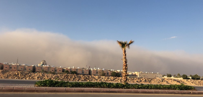 صورة آخرى للعاصفة فى السعودية