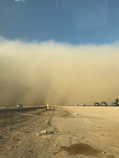 عاصفة ترابية فى السعودية