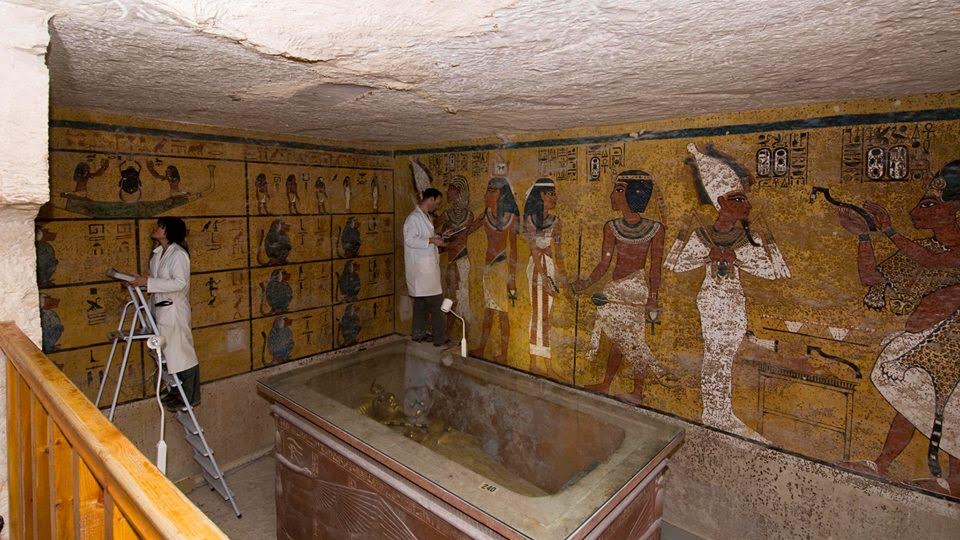  فتح مقبرة توت عنخ آمون بعد إنتهاء مشروع تطويرها (5)