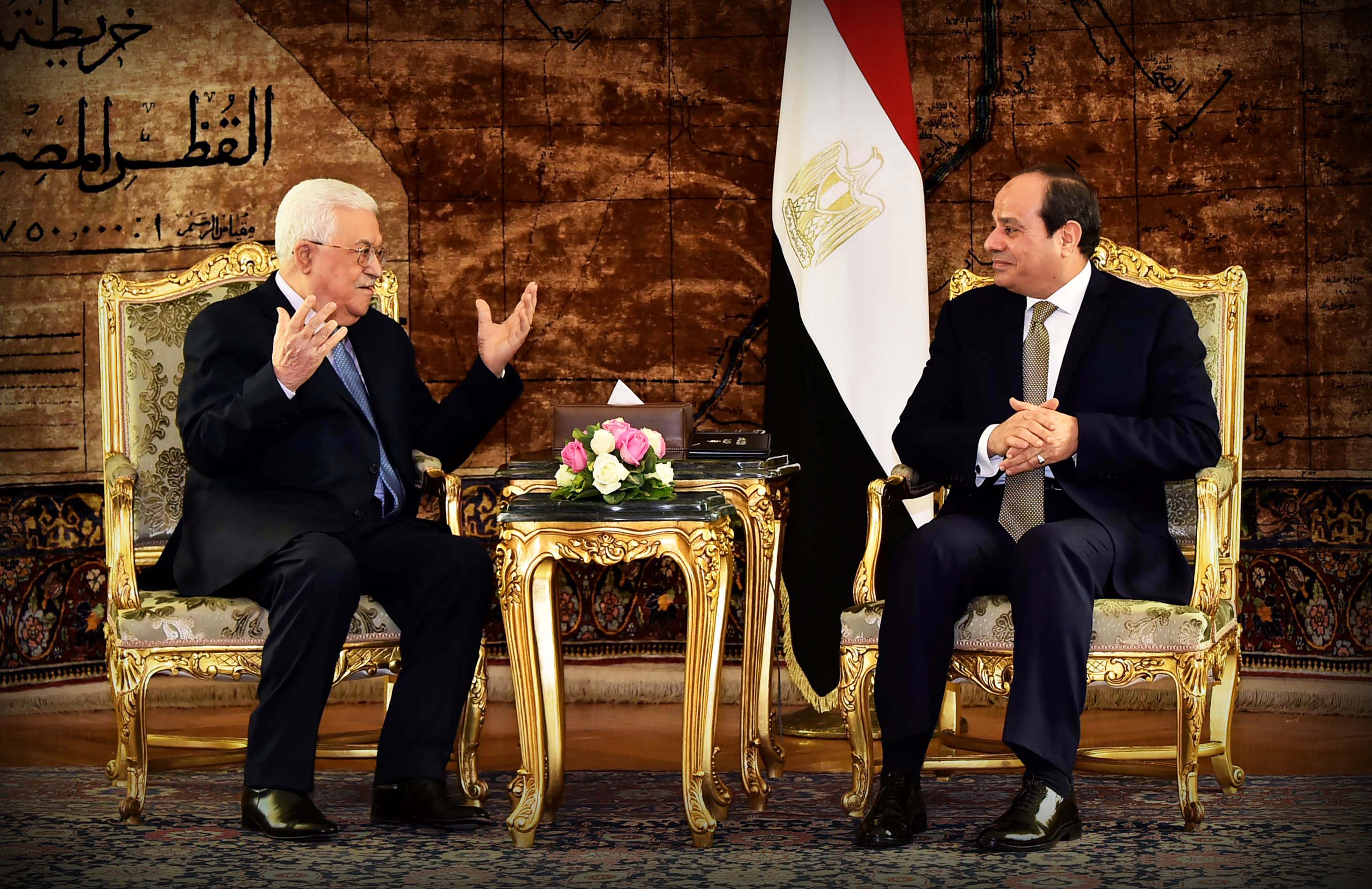 الرئيس السيسى يستقبل الرئيس الفلسطينى محمود عباس أبو مازن