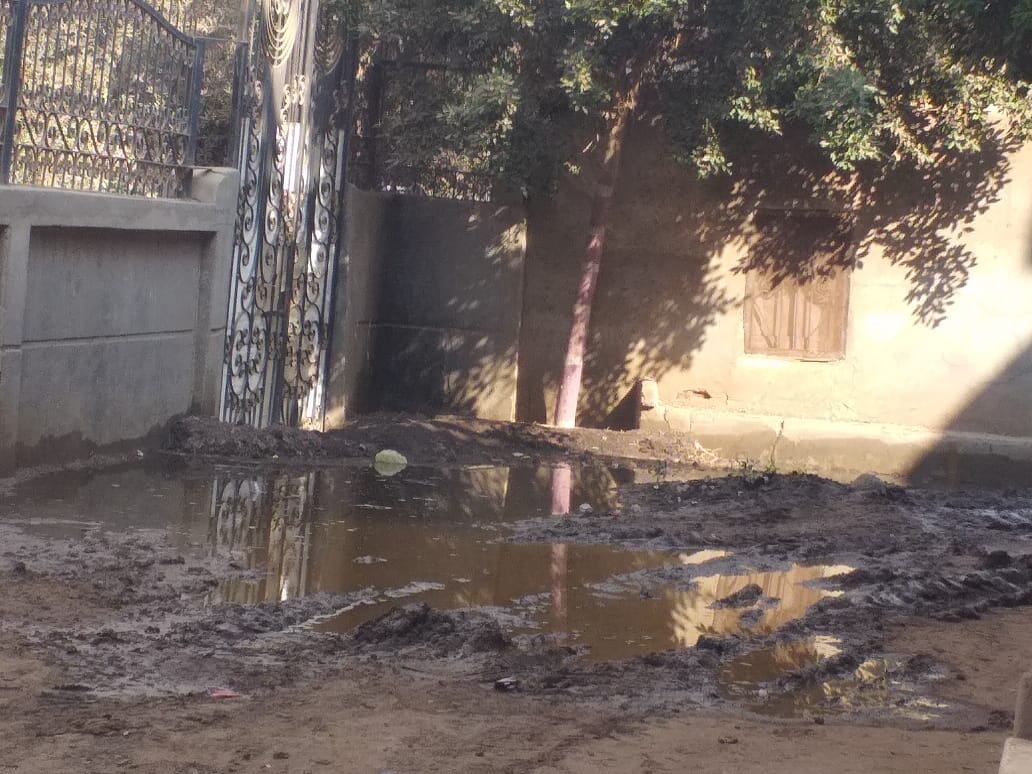 الصرف الصحي يغرق شوارع قرية كوم الأشراف بالشرقية (7)