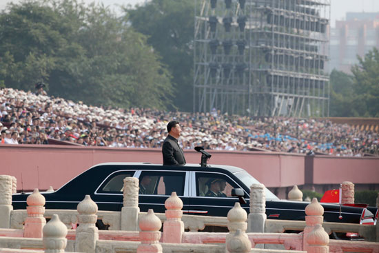 الرئيس الصينى خلال الاحتفالات