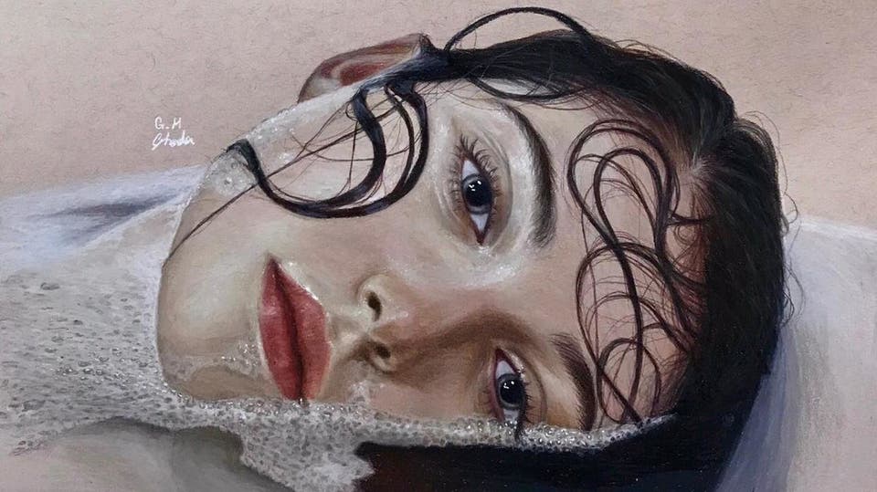 صور فنانة سعودية تبدع فى رسم الوجوه بدقه مذهلة اليوم السابع