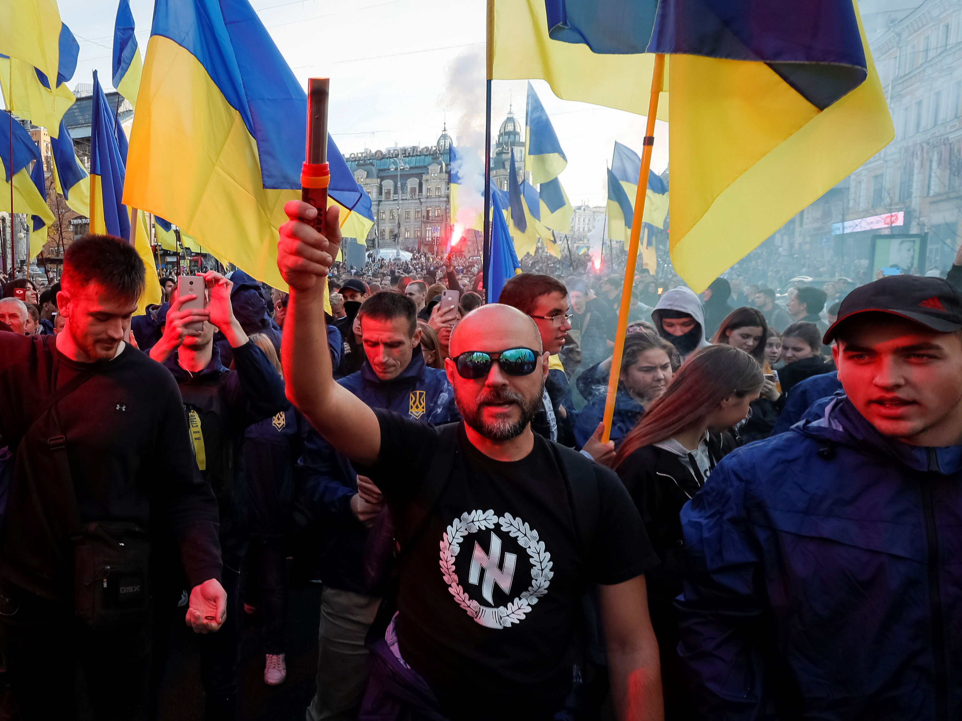 نشطاء وأنصار الحركات القومية الأوكرانية