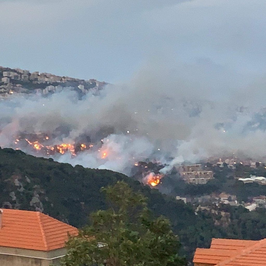 9- حرائق  لبنان